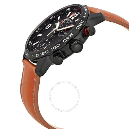 ساعة سيرتينا دي إس بوديوم كرونوغراف للرجال بمينا سوداء