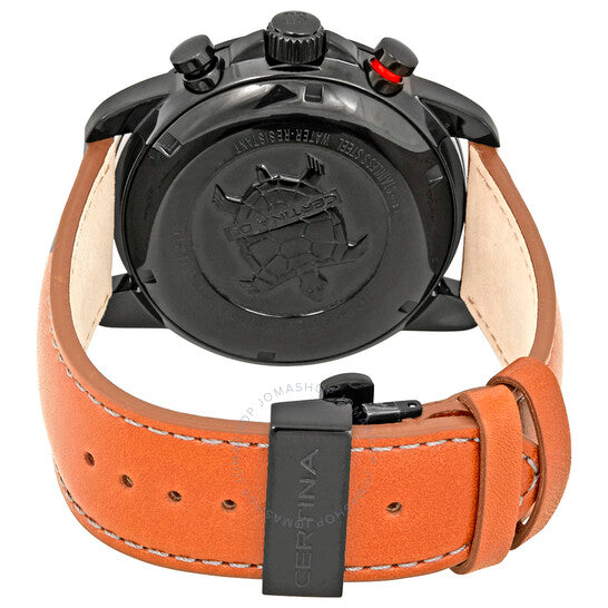 ساعة سيرتينا دي إس بوديوم كرونوغراف للرجال بمينا سوداء