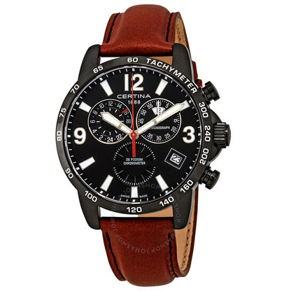 Certina, DS Podium Chronograph Black Dial Men's Watch