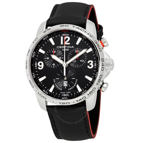 Certina, DS Podium Chronograph Black Dial Men's Watch