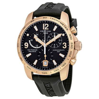 Certina, DS Podium Chronograph Black Dial Men's Watch