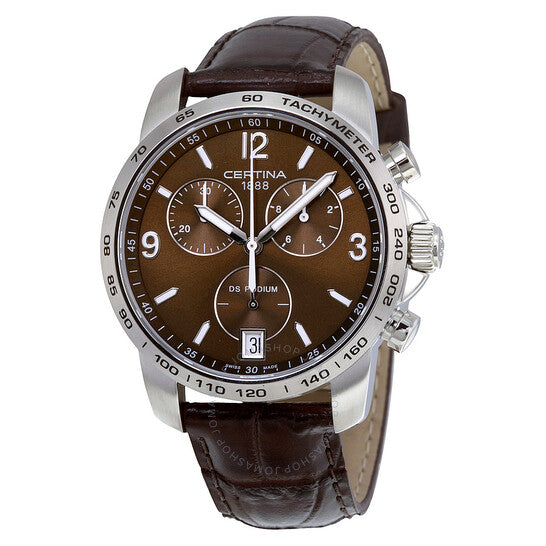 Certina, DS Podium Chronograph Brown Dial Men's Watch C0014171629700
