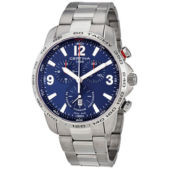 Certina, DS Podium Chronograph Quartz Blue Dial Men's Watch