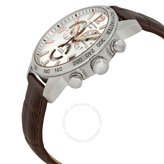 Certina, DS Podium Chronograph Silver Dial Men's GMT Watch
