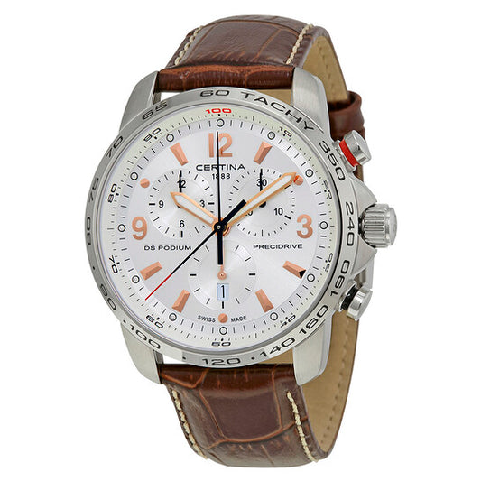 Certina, DS Podium Chronograph Silver Dial Men's Watch