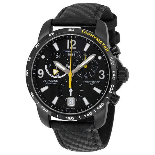 Certina, DS Podium GMT Black Dial Men's Watch C0016391605701