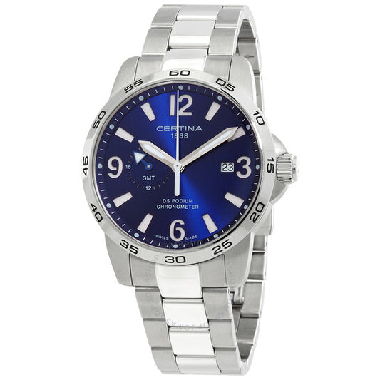 Certina, DS Podium GMT Quartz Blue Dial Men's Watch