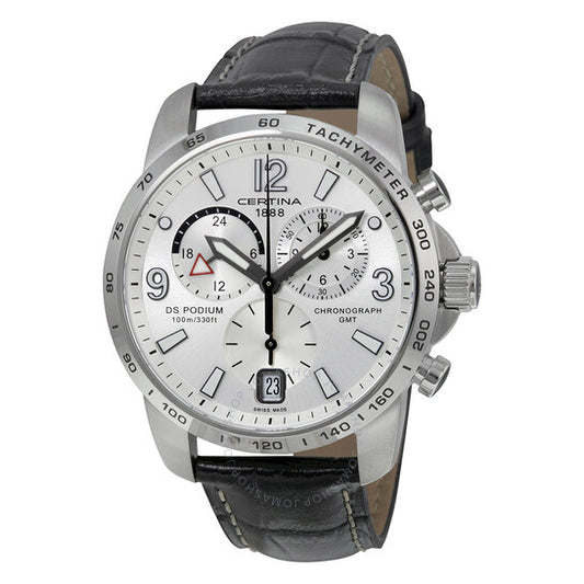 Certina, DS Podium GMT Silver Dial Men's Watch C0016391603700