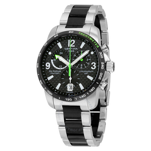 Certina, DS Podium GMT Black Dial Men's Quartz Watch C0016392220702