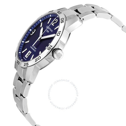 ساعة سيرتينا دي إس بوديوم كوارتز بمينا زرقاء