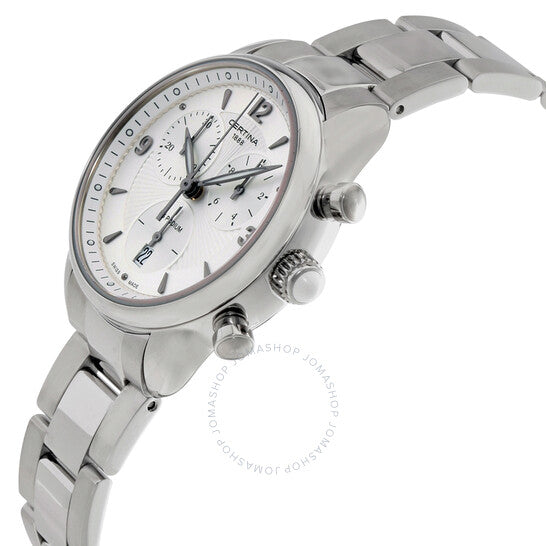 ساعة سيرتينا DS بوديوم للسيدات بمينا فضي