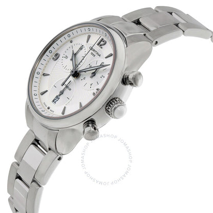 ساعة سيرتينا DS بوديوم للسيدات بمينا فضي