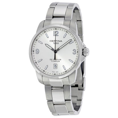 Certina, DS Podium Silver Dial Titanium Men's Watch C0014104403700