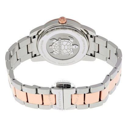 ساعة Certina DS Podium للسيدات بمينا فضي ثنائي اللون