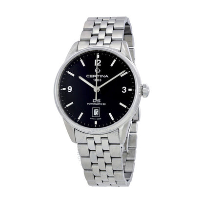 Certina, DS Powermatic 80 Black Dial Men's Watch