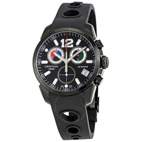 Certina, DS Rookie Chronograph Quartz Black Dial Men's Watch