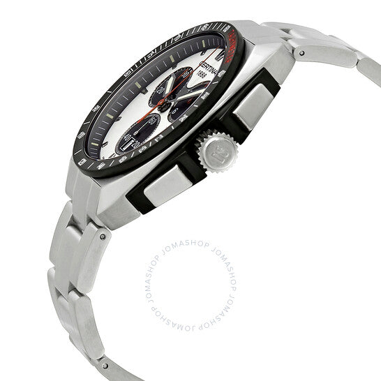 ساعة سيرتينا دي إس رويال كرونوغراف للرجال بمينا أبيض