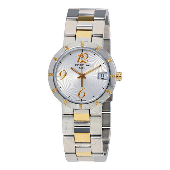 Certina, DS Stella Silver Dial Two-tone Ladies Watch C0092102203200