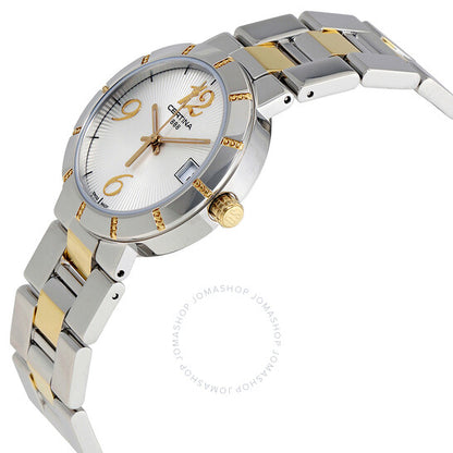 Certina, DS Stella Silver Dial Two-tone Ladies Watch C0092102203200