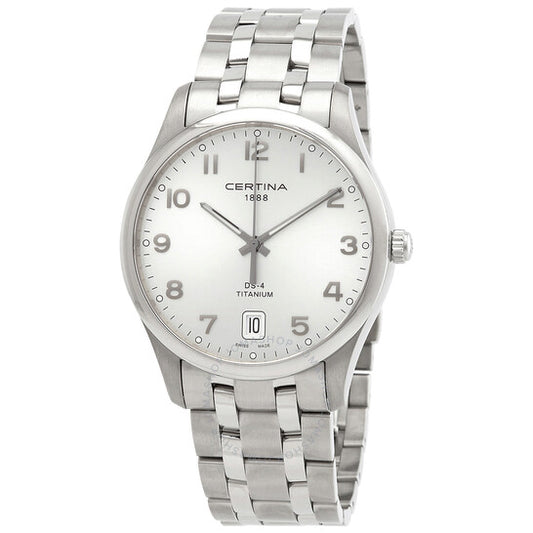 Certina, DS-4 Silver Dial Men's Stainless Steel Watch