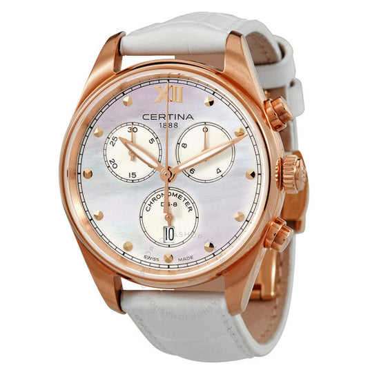 Certina, DS-8 Chronograph Quartz Mother of Pear Dial Ladies Watch