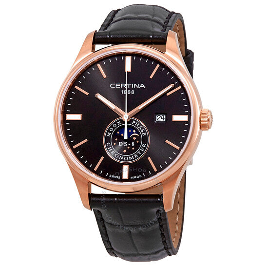 Certina, DS-8 Moonphase Black Dial Men's Watch