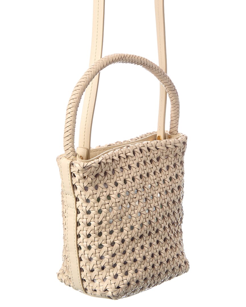 micro caning bucket bag