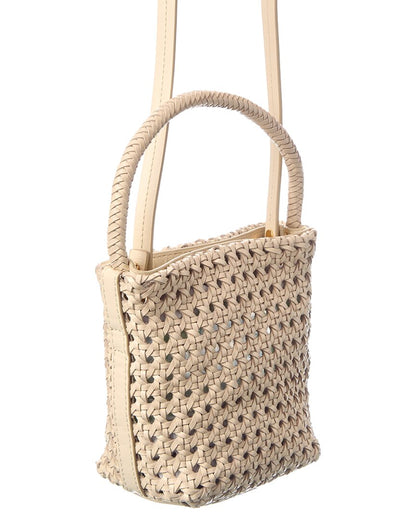 micro caning bucket bag