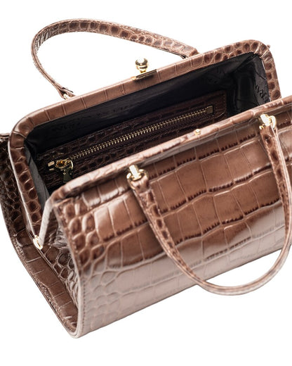 petit michelle croc-embossed leather tote