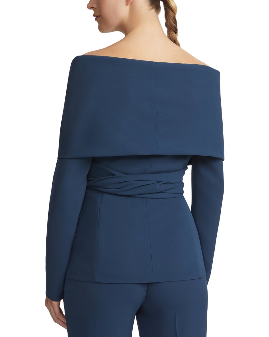 portrait collar wrap jacket