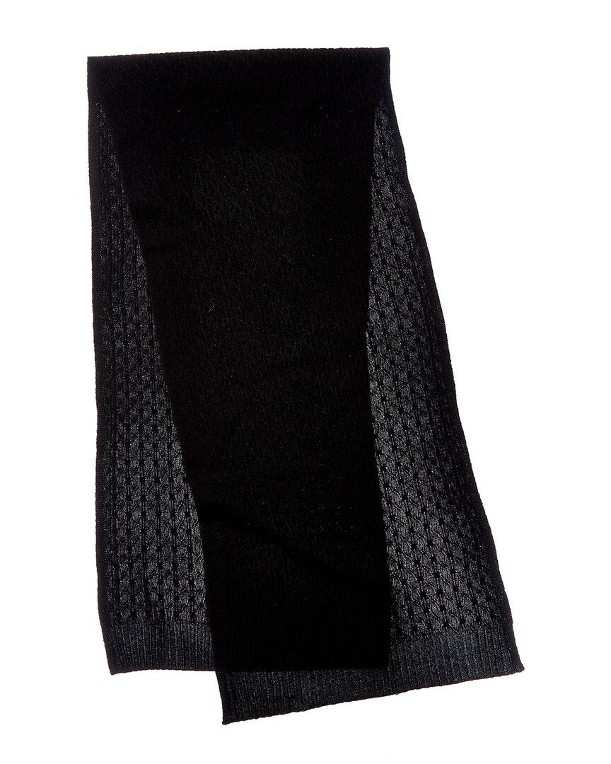 cashmere textured cashmere scarf