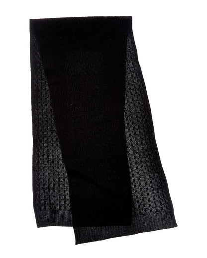 cashmere textured cashmere scarf