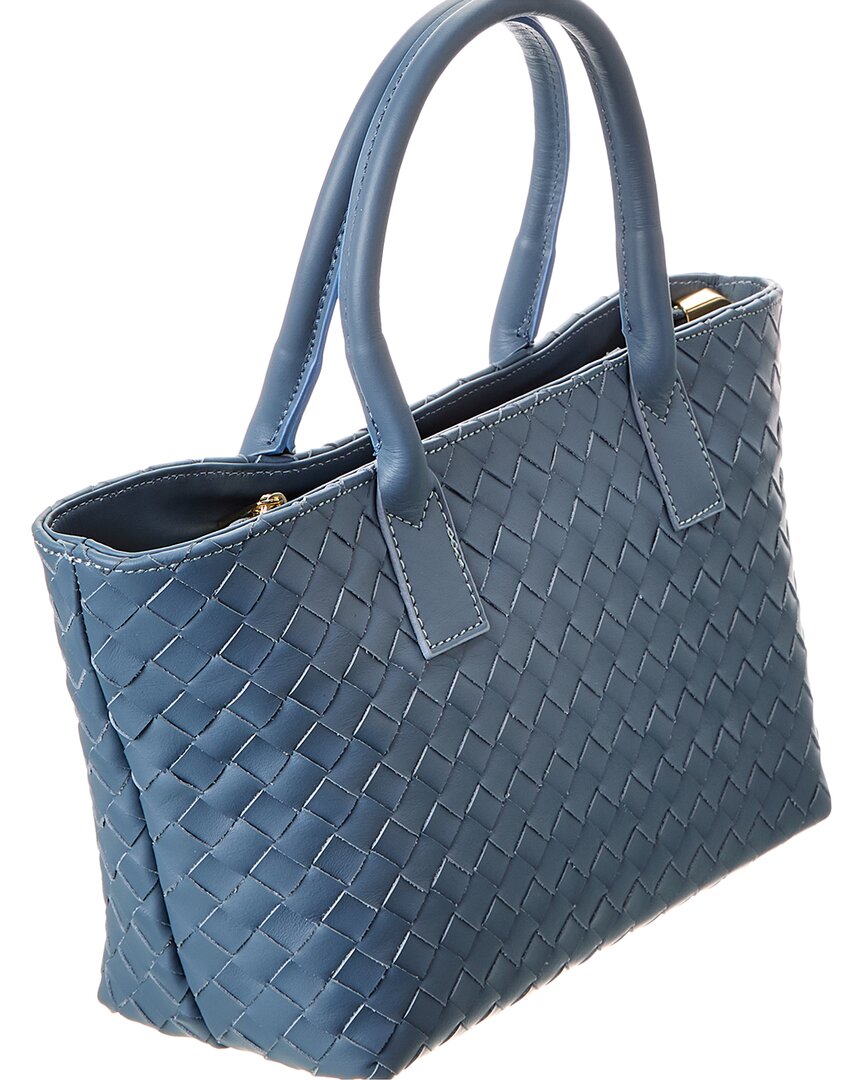 anya hand-woven leather satchel
