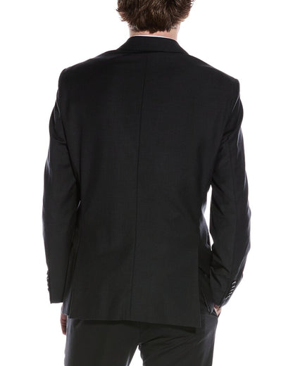 slim fit wool-blend suit jacket