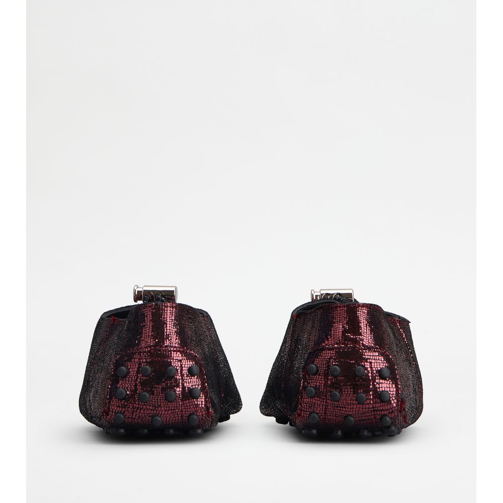 gommino in leather with drawstring