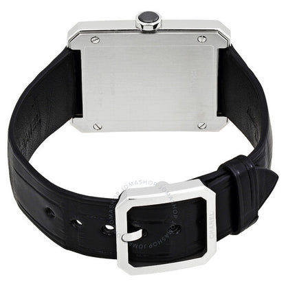 شانيل، ساعة نسائية من بوي فريند بمينا أسود مزخرفة بنقشة غيوشيه