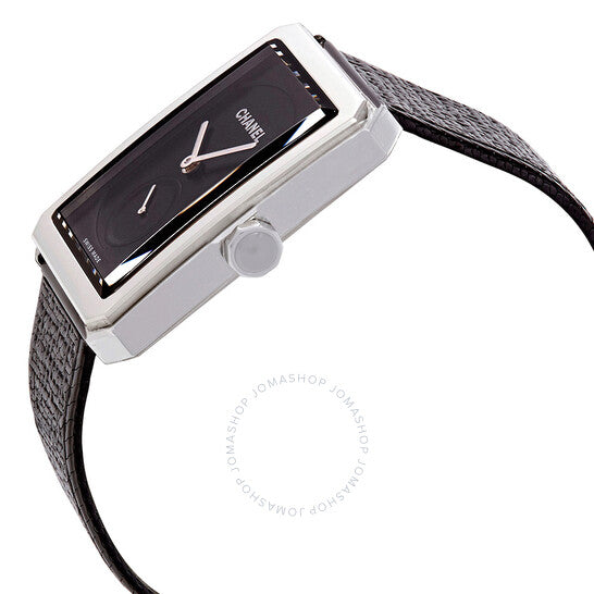 Chanel, Boy-Friend Black Guilloche Dial Ladies Hand Wound Watch