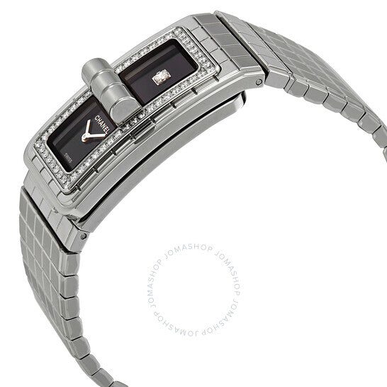 Chanel, Code CoCo Black Lacquered Dial Ladies Diamond Watch