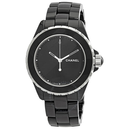 شانيل، ساعة J12 أوتوماتيكية للسيدات بمينا أسود