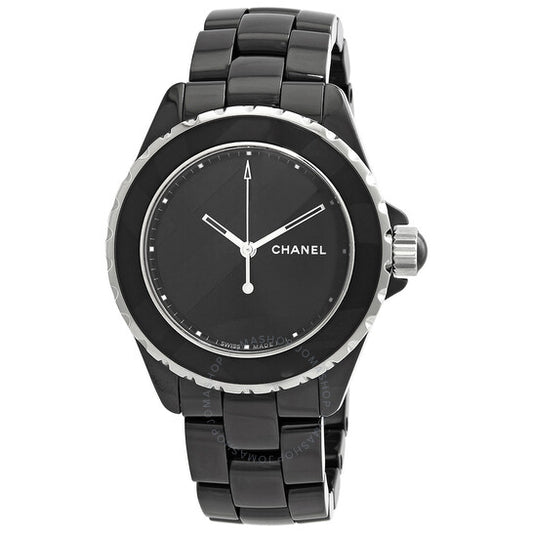 شانيل، ساعة J12 أوتوماتيكية للسيدات بمينا أسود