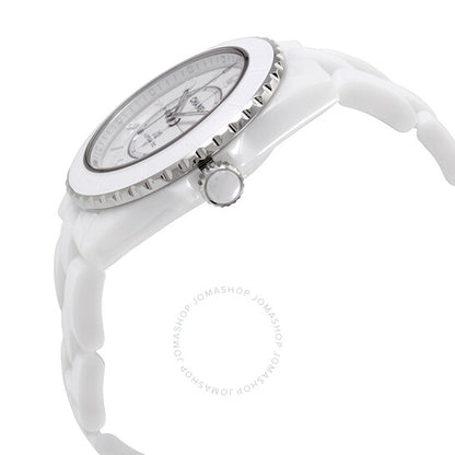 شانيل، ساعة J12 أوتوماتيكية للسيدات بمينا أبيض