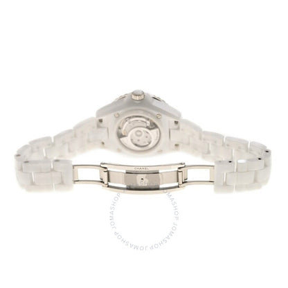 شانيل، ساعة J12 أوتوماتيكية للسيدات بمينا أبيض