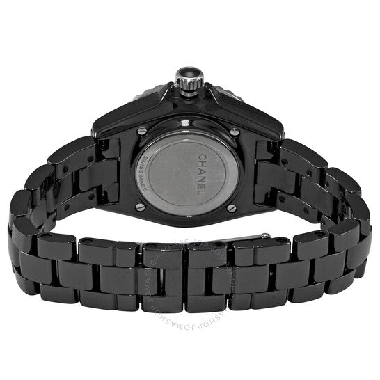 شانيل، ساعة J12 إليكترو كوارتز نسائية بمينا أسود