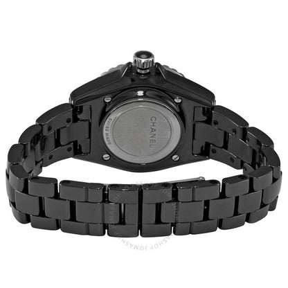 شانيل، ساعة J12 إليكترو كوارتز نسائية بمينا أسود