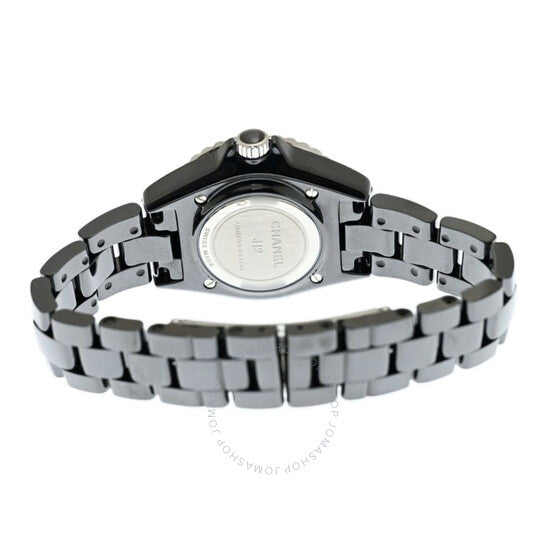 شانيل، ساعة J12 إليكترو كوارتز نسائية بمينا أسود