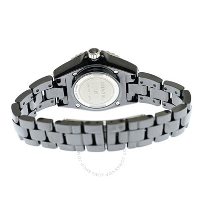 شانيل، ساعة J12 إليكترو كوارتز نسائية بمينا أسود