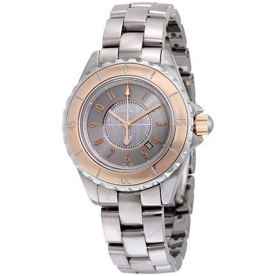 Chanel, J12 Grey Dial Titanium Ceramic Automatic Ladies Watch
