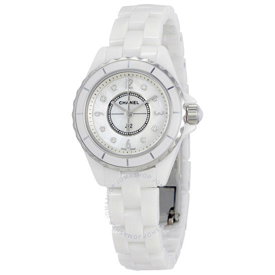 Chanel, J12 Mother of Pearl White Ceramic Ladies Watch