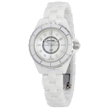 Chanel, J12 Mother of Pearl White Ceramic Ladies Watch