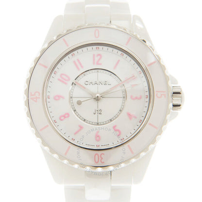 شانيل، ساعة J12 كوارتز نسائية بمينا أبيض